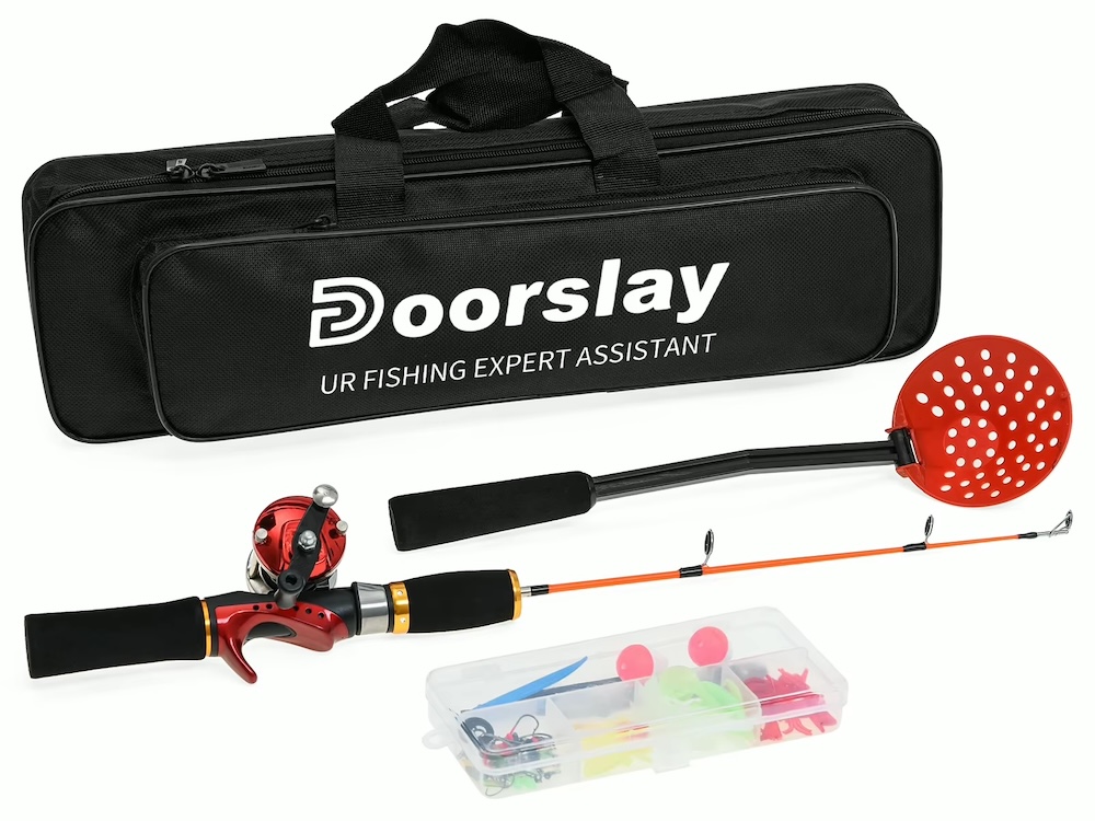 Isfiskesett lagt ut på isen